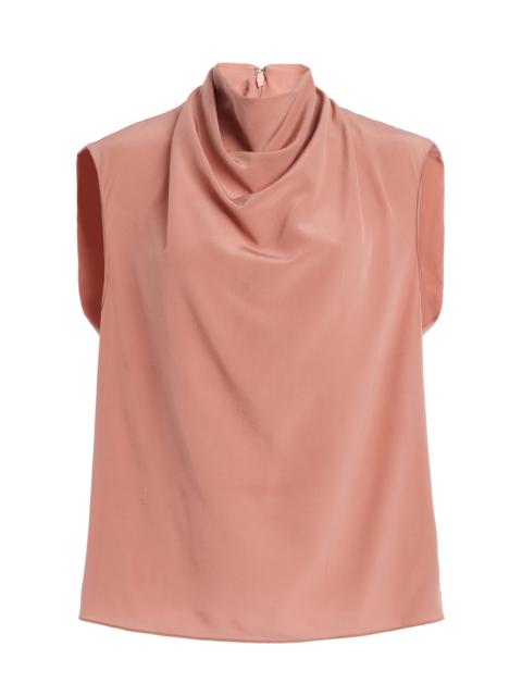 Another Tomorrow Silk Top light pink