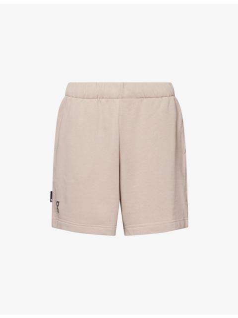 On Club Logo-Print Cotton-Jersey Shorts
