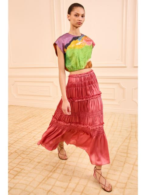 ULLA JOHNSON Virginie Silk Skirt