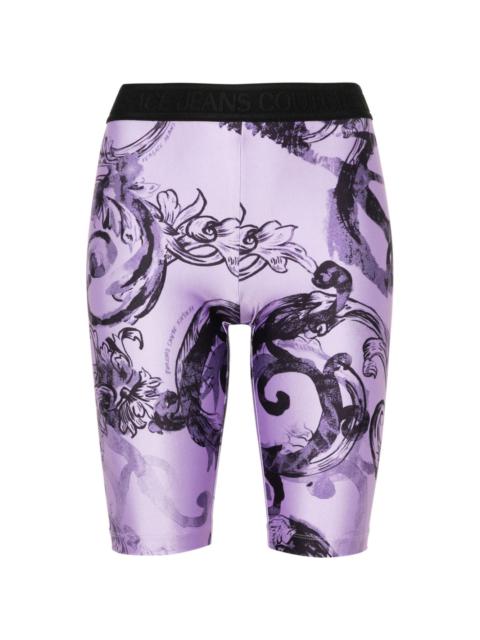 VERSACE JEANS COUTURE Baroccoflage-print cycling shorts