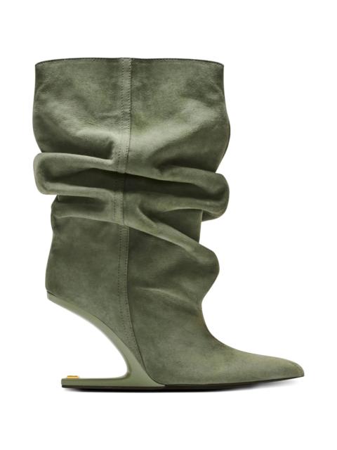 Balmain Balmain No Wedge Suede Ankle Boots