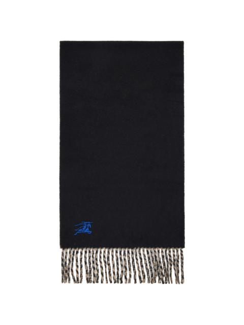 Burberry Black & Tan Reversible Cashmere Scarf