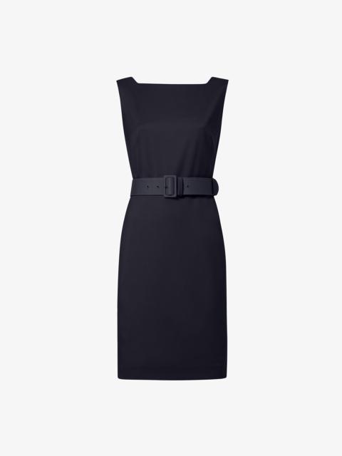 M.M.LaFleur Cynthia Belted Dress - Italian Wool Twill