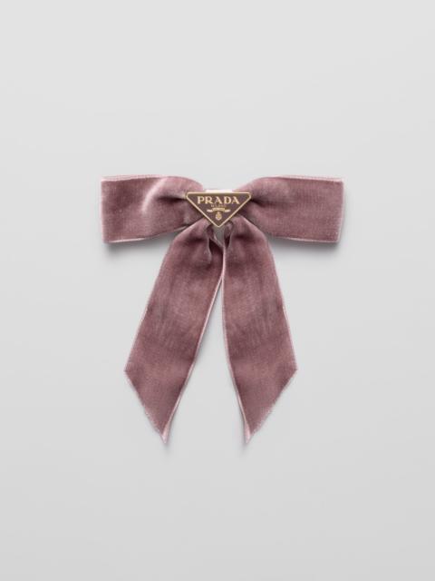 Prada Velvet hair clip