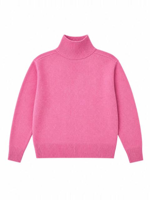 The Kooples PINK MERINO WOOL HIGH-NECK SWEATER
