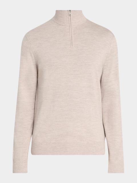 Theory Men's Hilles Cashmere Quarter-Zip Sweater