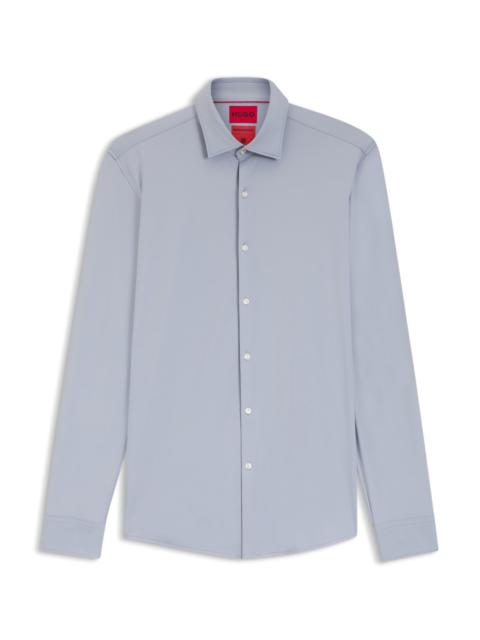 HUGO SLIM-FIT SHIRT IN PERFORMANCE-STRETCH JERSEY