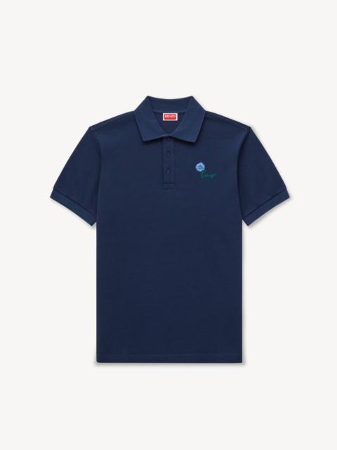 KENZO 'KENZO Tulip' embroidered slim polo in cotton