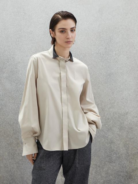 Shop BRUNELLO CUCINELLI 2023-24FW Long Sleeves Cotton Shirts (232MB6781718)  by who.me.see