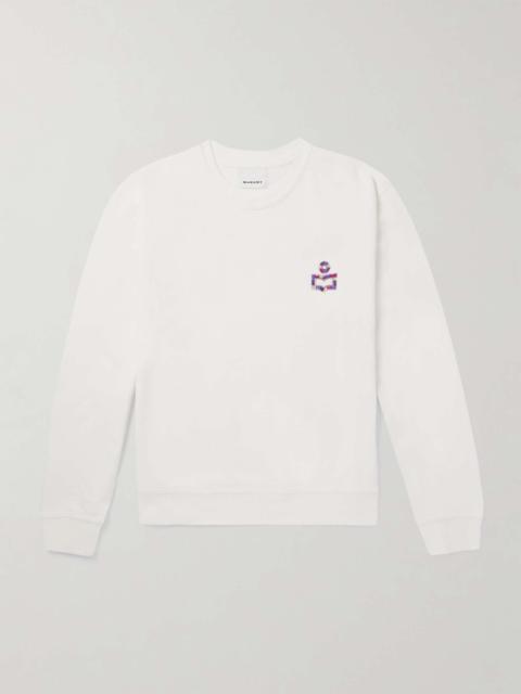 Mikoe Logo-Embroidered Cotton-Blend Jersey Sweatshirt