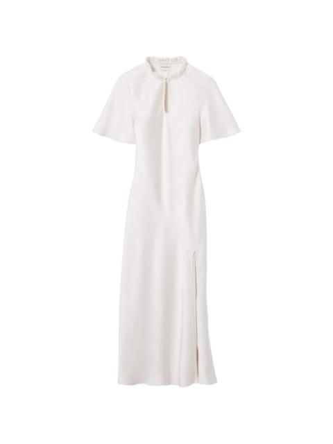 Claudie Pierlot ruffled keyhole midi dress