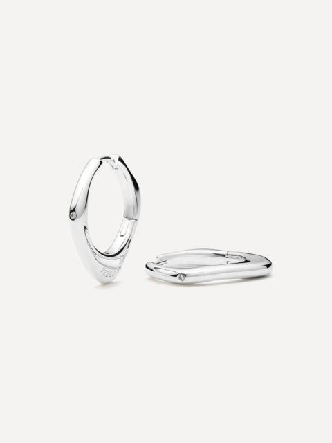 MISSOMA X Harris Reed Silver-Plated Fearless Medium Hoop Earrings