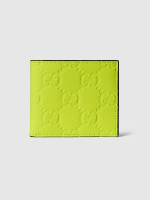 GUCCI GG rubber-effect bi-fold wallet