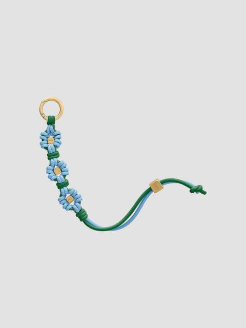 MAISON de SABRÉ Women's Bloom Edition Leather Wristlet Charm - Sky Emerald