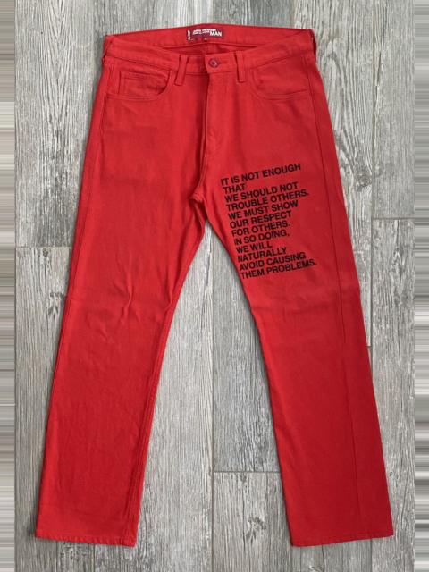 AD2003 junya watanabe man メッセージ ポエム デニム