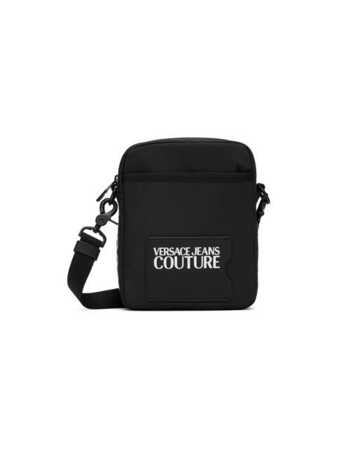 VERSACE JEANS COUTURE Black Logo Crossbody Bag
