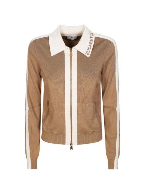 ELISABETTA FRANCHI zip collared cardigan