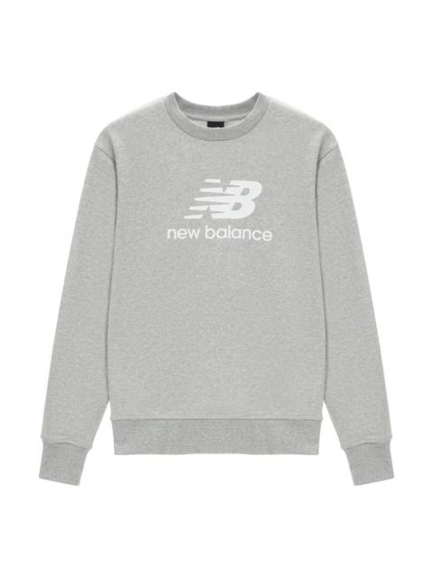 New Balance New Balance Essentials Stacked Logo French Terry Crewneck Asia Sizing 'Athletic Grey' AMT31538-AG
