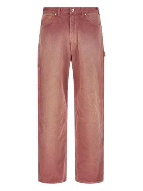 AURALEE garment-dyed workwear trousers