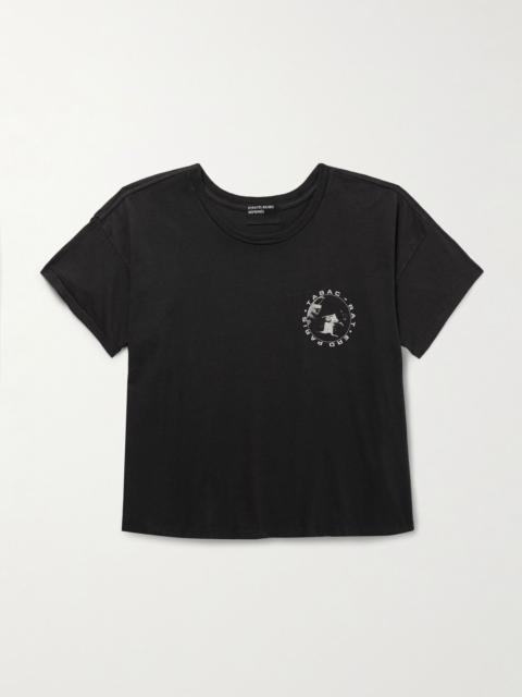 Enfants Riches Déprimés Tabac Rat Printed Cotton-Jersey T-Shirt Black
