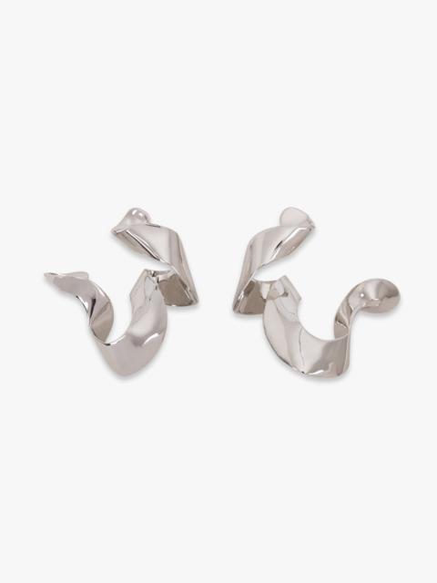 Dries Van Noten SWIRL TWIST EARRINGS | SILVER