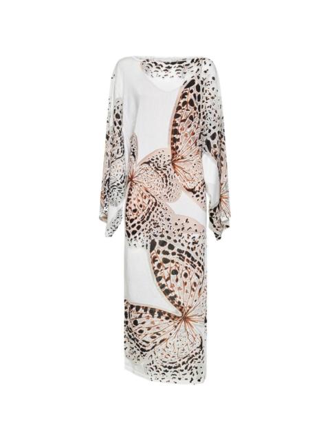 Blumarine butterfly-print shift dress