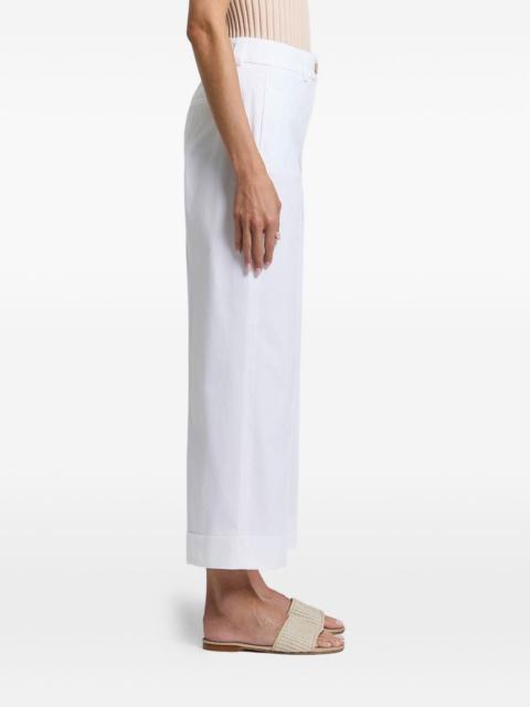 PESERICO pressed-crease turn-up trousers