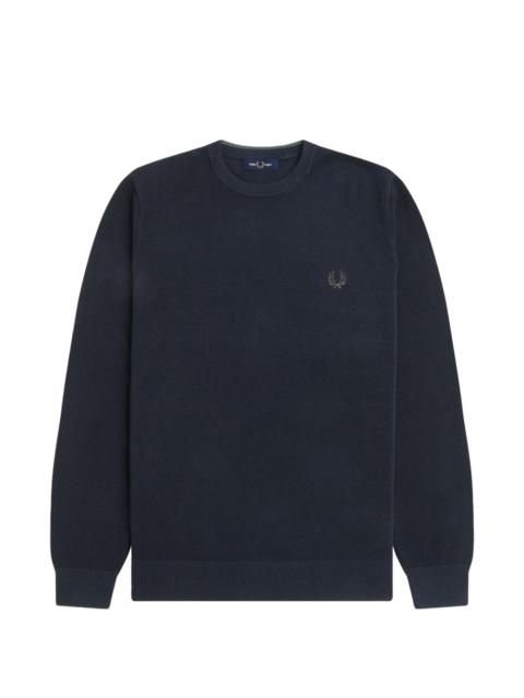 Fred Perry logo-embroidery sweater