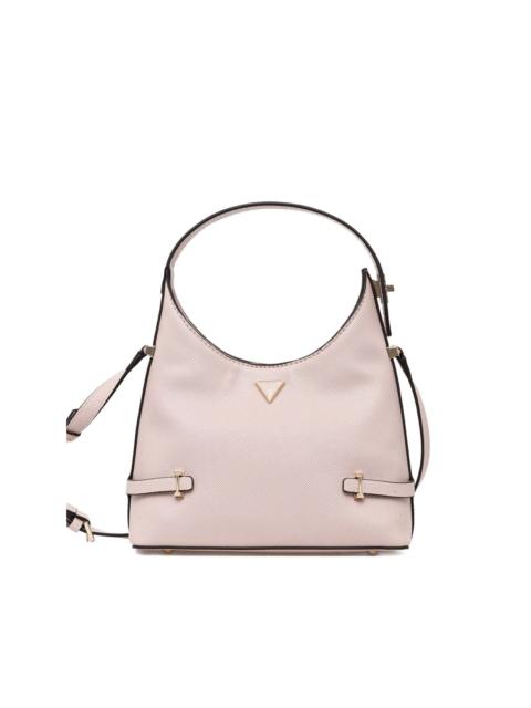GUESS USA mini Rosalba triangle-logo satchel