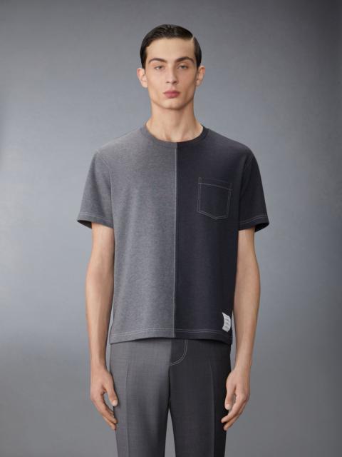 Thom Browne two-tone cotton T-shirt