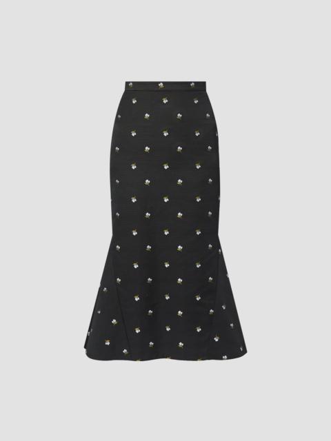 Erdem PENCIL FIT-FLARE SKIRT