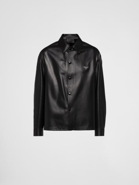 Nappa leather shirt