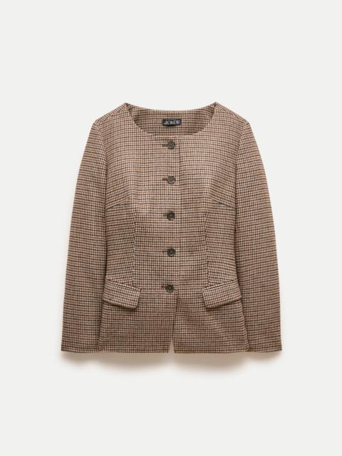 J.CREW Lady jacket in plaid wool blend