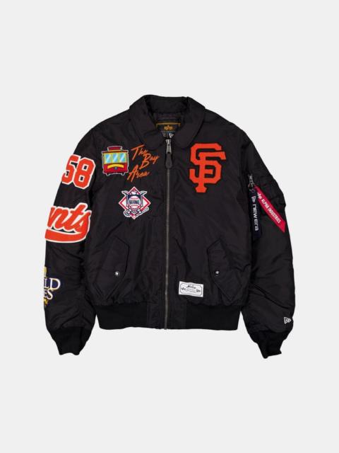 Nike SAN FRANCISCO GIANTS X ALPHA X NEW ERA MA-1 COLLARED BOMBER JACKET