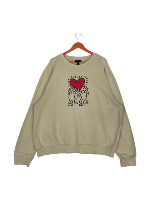 Other brands H&M × Keith Haring - Vintage H&M Keith Haring Big Logo Boxy Fit Sweatshirt