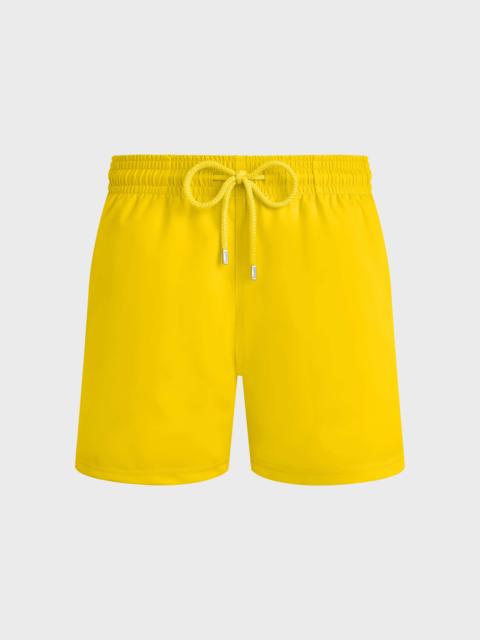Men Stretch Short Swim Trunks Solid