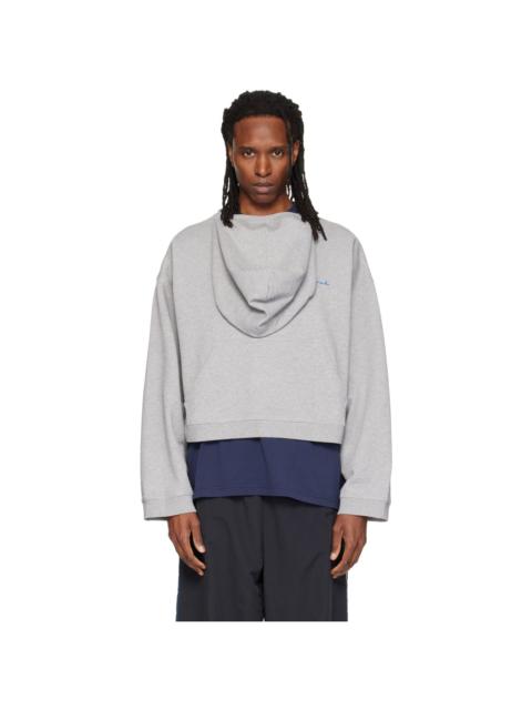 VETEMENTS Gray Athletic Logo Hoodie