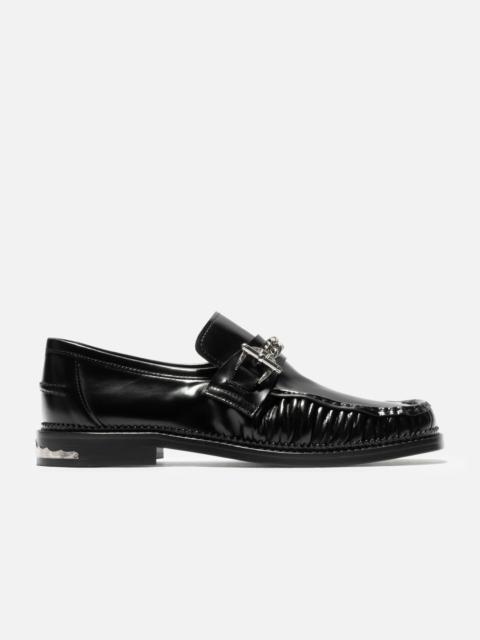 TOGA VIRILIS LEATHER CHAIN LOAFERS