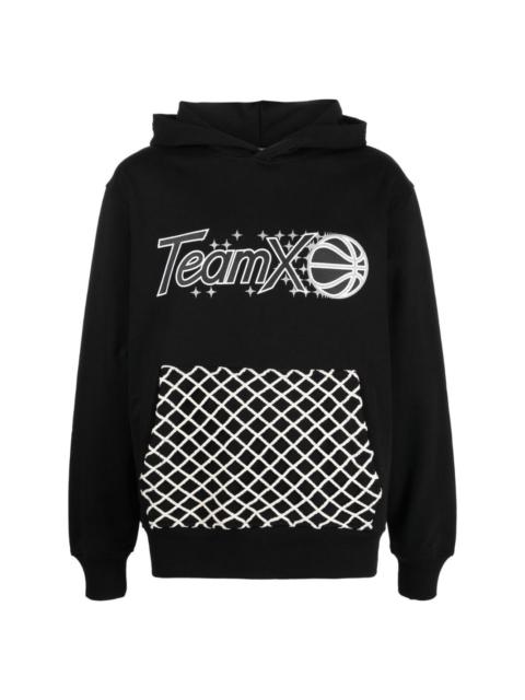 スウェット・トレーナー JUST DON Authorized Dealer Slogan Embroidered Hoodie Black JUST DON Authorized Dealer Slogan Embroidered Hoodie Black