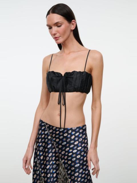 STAUD STAUD SADE SILK TOP BLACK