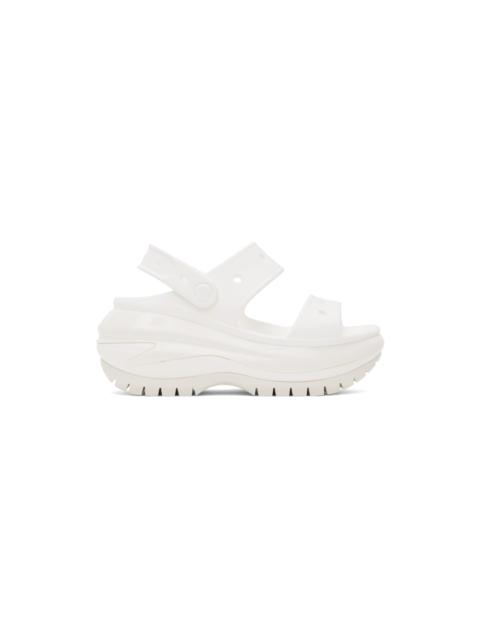 crocs White Mega Crush Sandals
