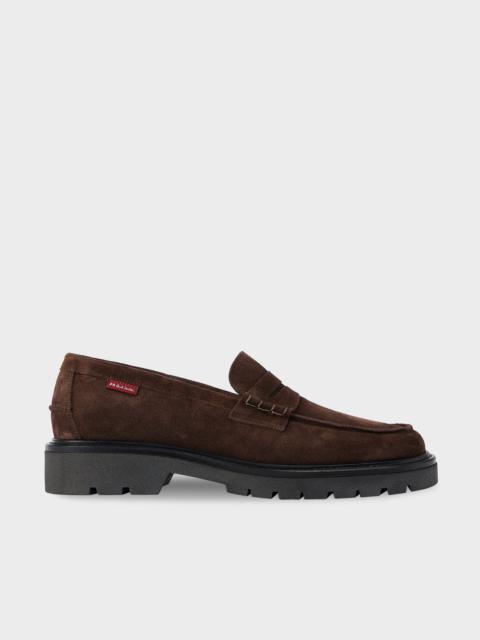 Paul Smith Brown Suede 'Bolzano' Loafers