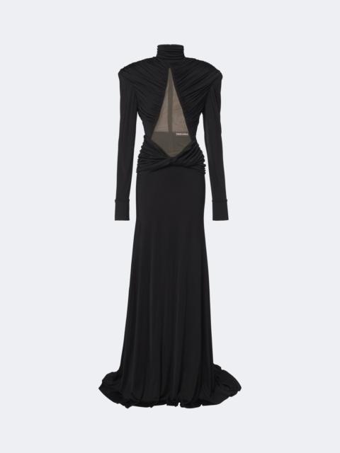 David Koma Cutout ruched jersey gown