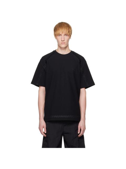 【関税込み】WOOYOUNGMI オフホワイト Line Embroidery Tシャツ Wooyoungmi Off-White Line Embroidery T-shirt | REVERSIBLE