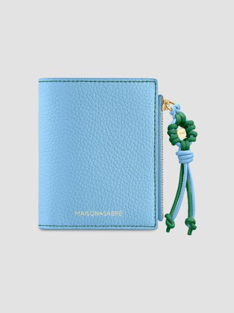MAISON de SABRÉ Women's Bloom Edition Leather Bifold Wallet - Sky Emerald