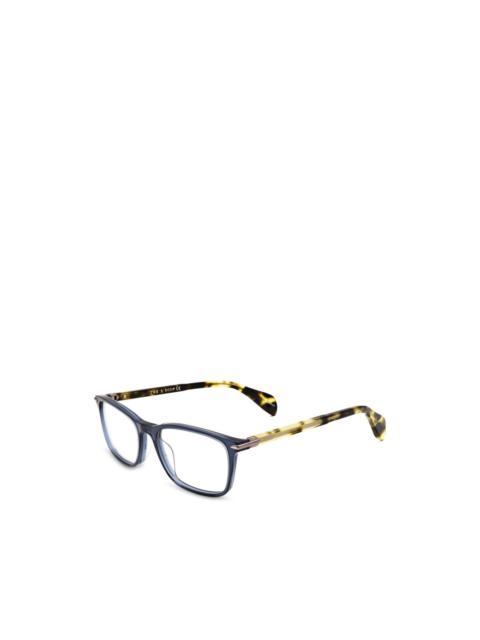 rag & bone tortoiseshell-effect rectangle-frame glasses