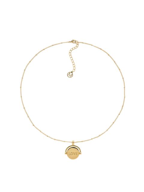 MELISSA ODABASH GOLD LOVE SPINNER NECKLACE