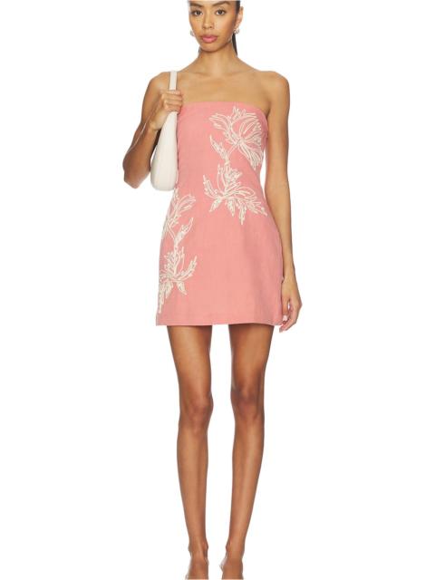 HEMANT & NANDITA Strapless Mini Dress