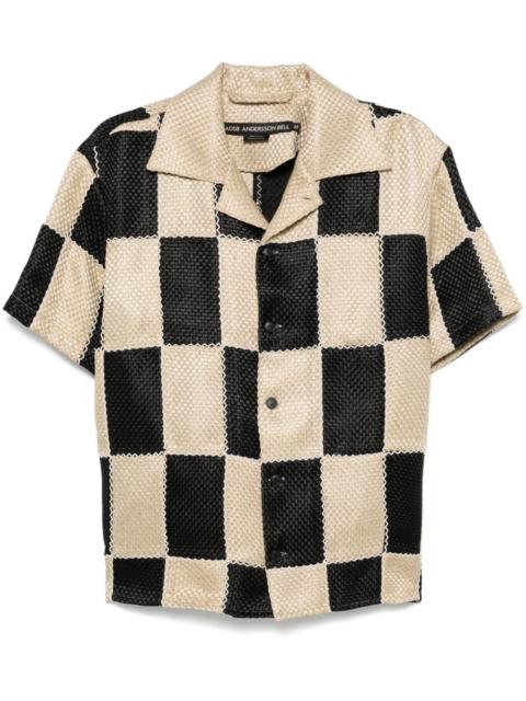 Andersson Bell patchwork camp-collar shirt