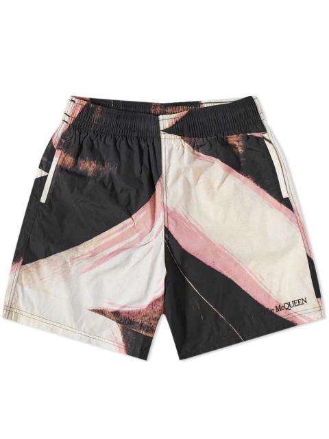 Alexander McQueen Brush Stroke Swim Shorts